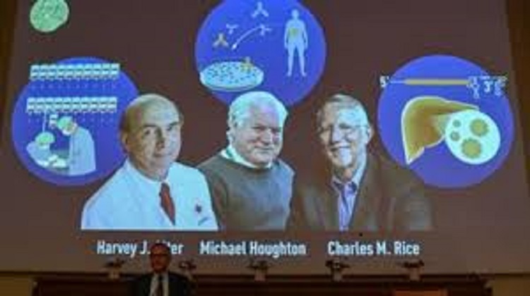 Nobel Prize in Medicine awarded to Harvey Alter, Michael Houghton, Charles Rice for discovering Hepatitis C virus